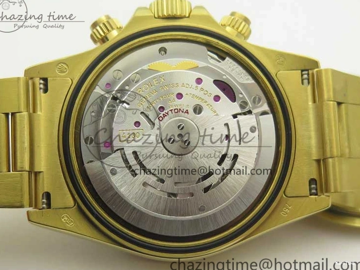 MiroTime 0307 Daytona 116589RBOW YG Rainbow Crystal BLF Best Edition Black Dial on YG Bracelet A ZeroBulk 3352